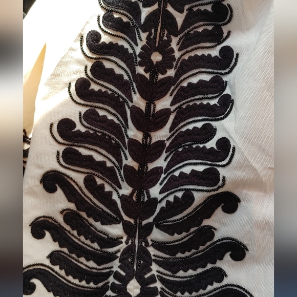 Tory Burch Embroidered pants SZ.2 - Picture 3 of 10